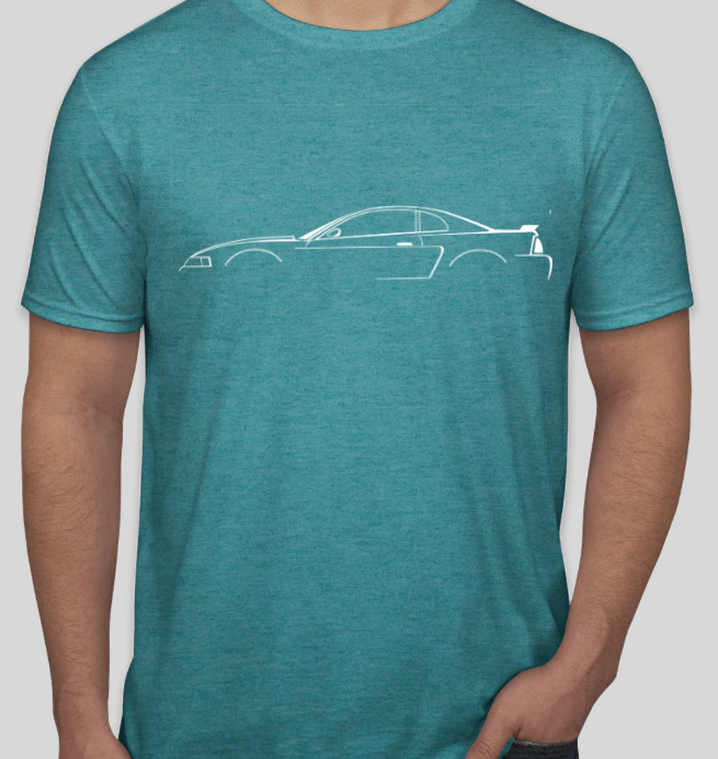 thumbnail image 2 of Ford Mustang GT S197 Silhouette T-Shirt - Fastback 5.0 - Port & Company - Unisex Sizes Up To 6XL 2 of 6