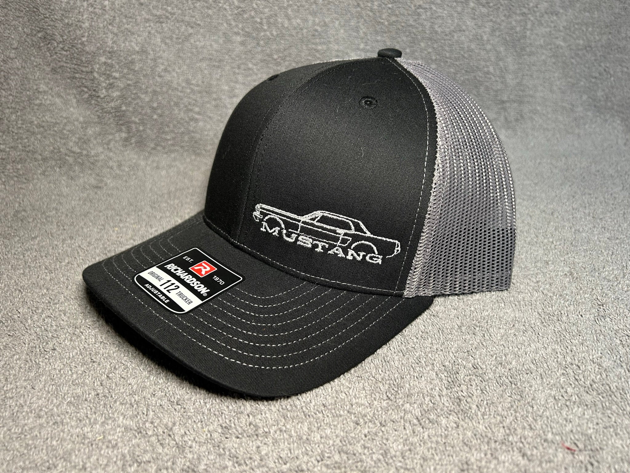 1st GENERATION MUSTANG COUPE BLACK/GREY SNAPBACK HAT | 417 FOX